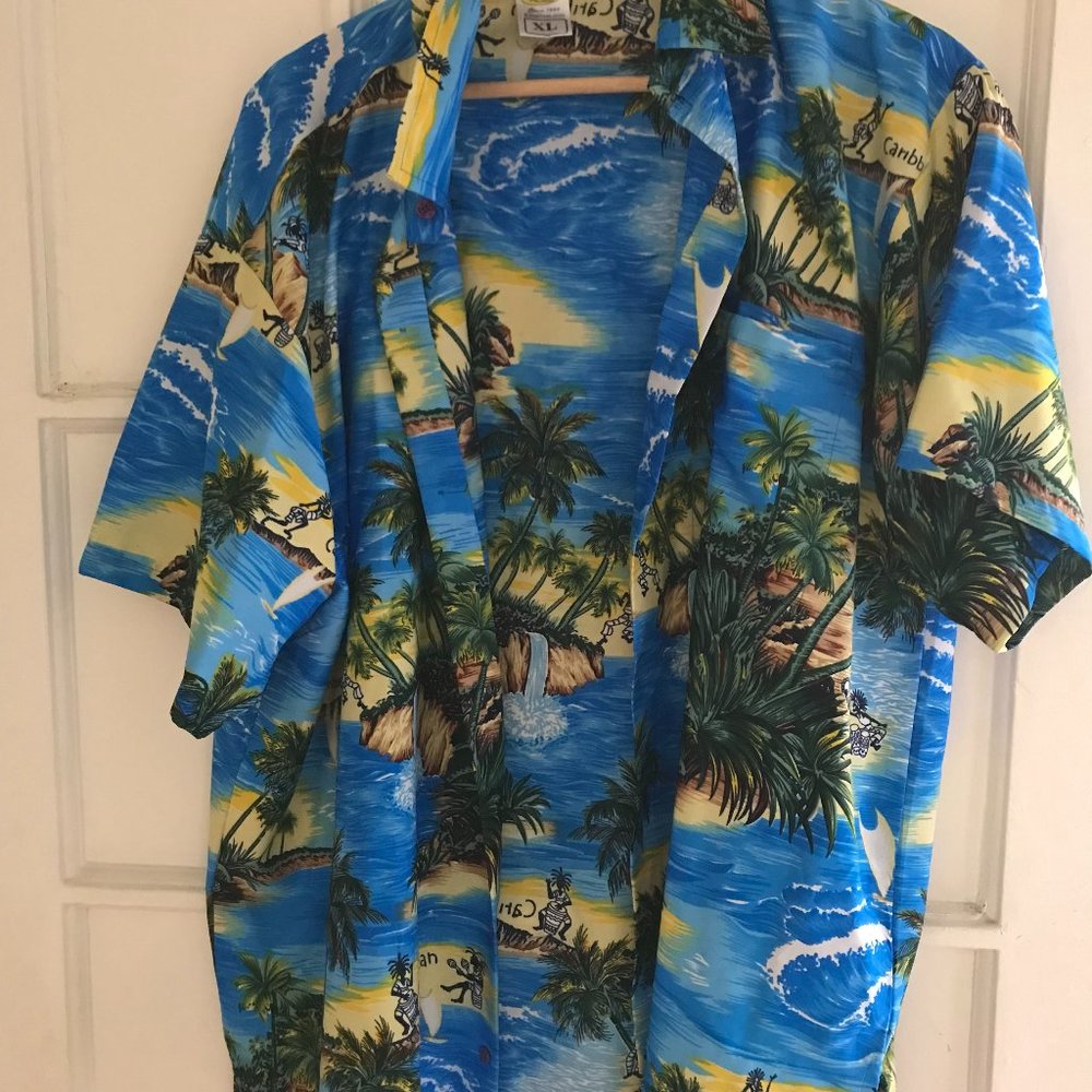 Caribbean men's short sleeves shirt